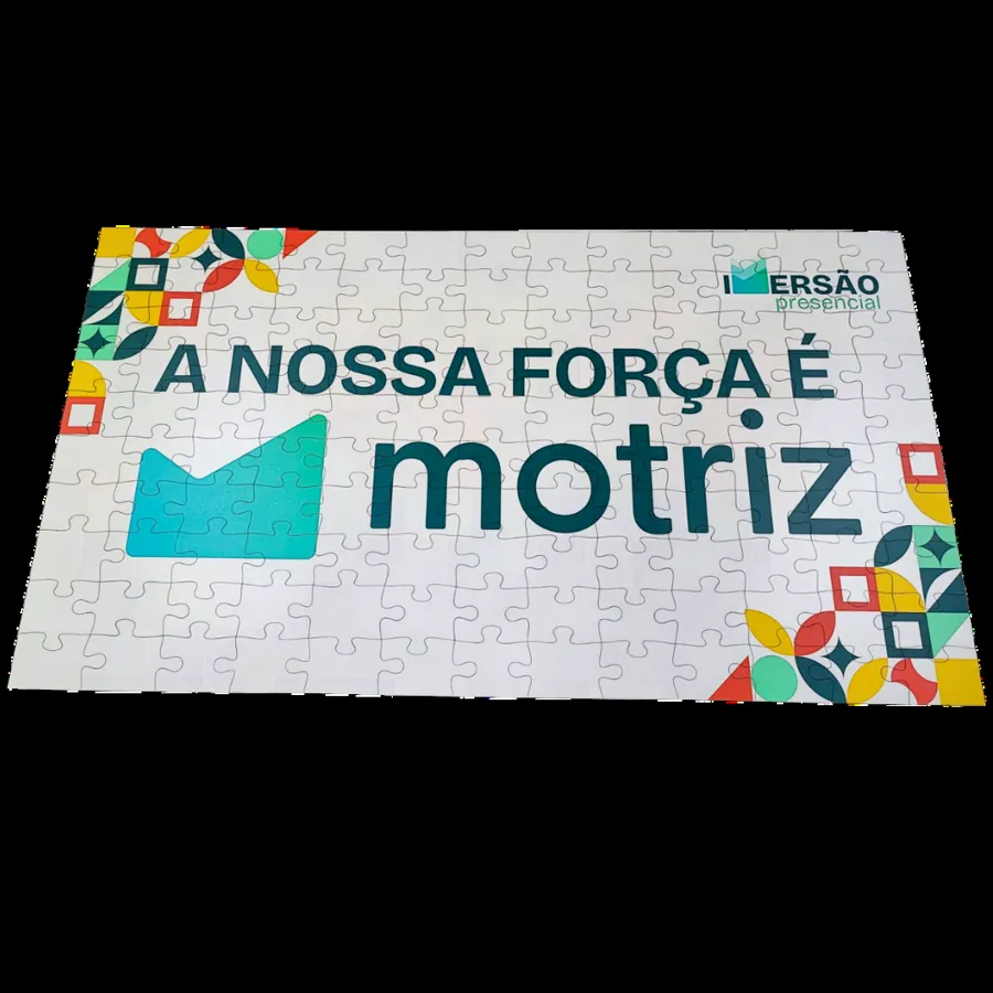 Quebra-cabeça com a frase A nossa força é Motriz